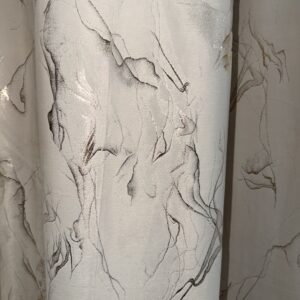Πολυτελες σετ κουρτινες Baroque Marble – Μπεζ χρυσο